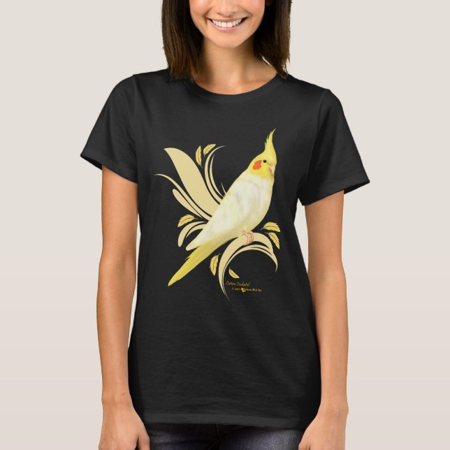 Lutino Cockatiel T-Shirt (Vorderseite)