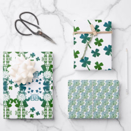 Lutins Chanceux Trèfles à 4 feuilles Irlandais