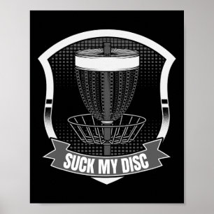 Lutsch Meine Discgolf-Geschenke Für Discgolf Und F Poster