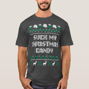 Lutsch meine Weihnachtsbonbons Paare Erwachsenen H T-Shirt