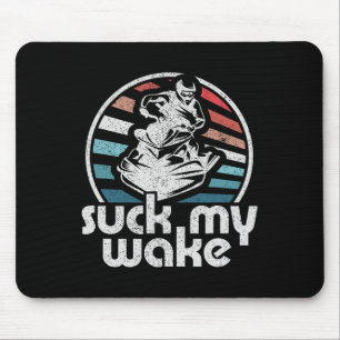 Lutsch meinen Wake Jet Ski Retro 70er Jahre Lustig Mousepad