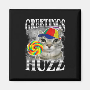Lutscher-Katzen-Meme-Grüße Huzz Lustige Dummer Kat Magnet