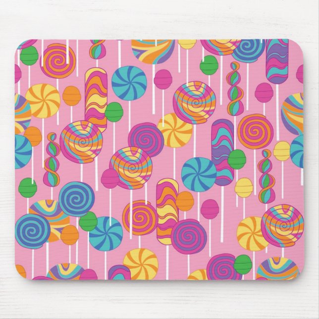 Lutscher-Süßigkeits-Muster Mousepad (Vorne)