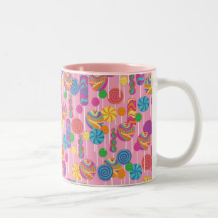Lutscher-Süßigkeits-Muster Zweifarbige Tasse
