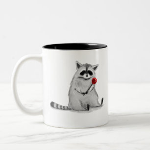Lutscher-Waschbär Zweifarbige Tasse