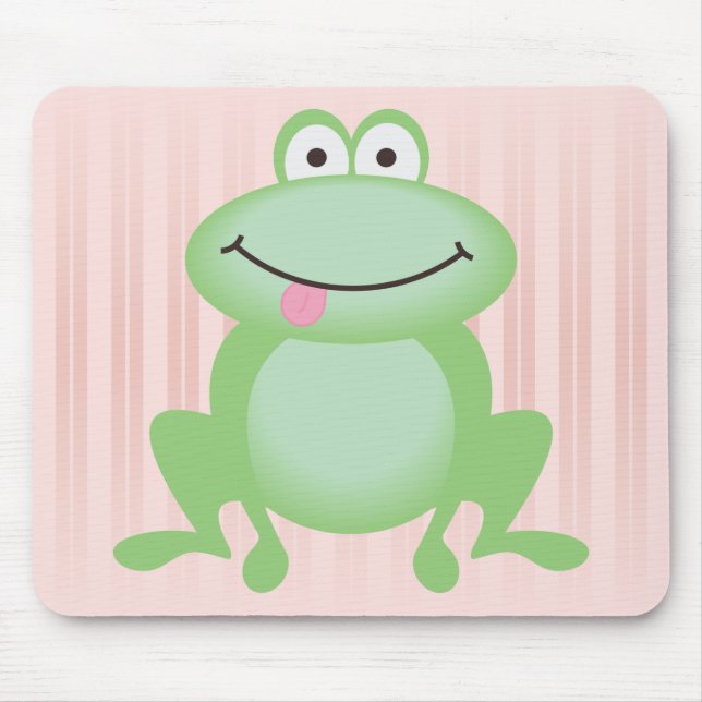 Luttle grüner Frosch Mousepad (Vorne)