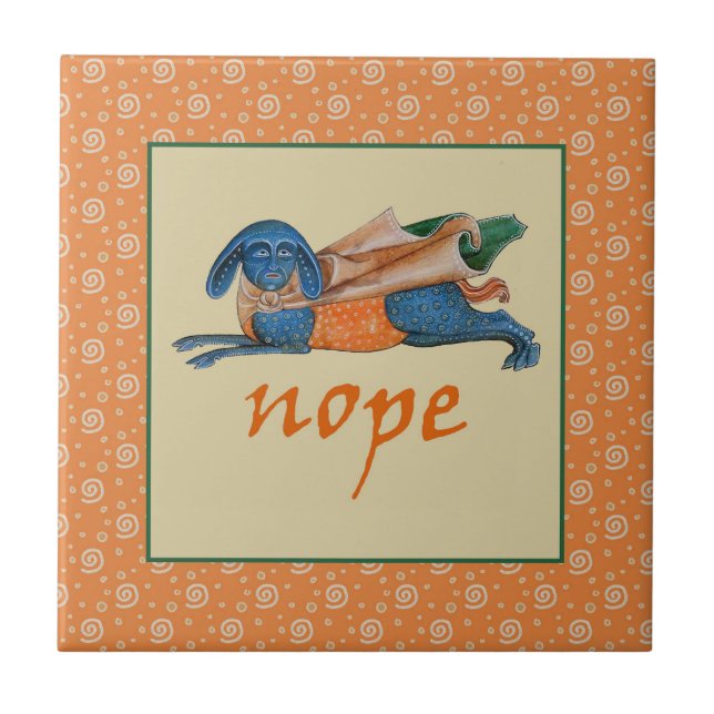 Luttrell Psalter Critter Keramik Tile Fliese (Vorderseite)