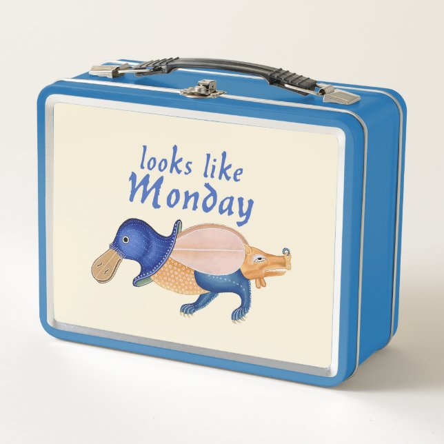 Luttrell Psalter Critter Metal Lunchbox (Devant)