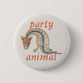 Luttrell Psalter "Party Animal" Button