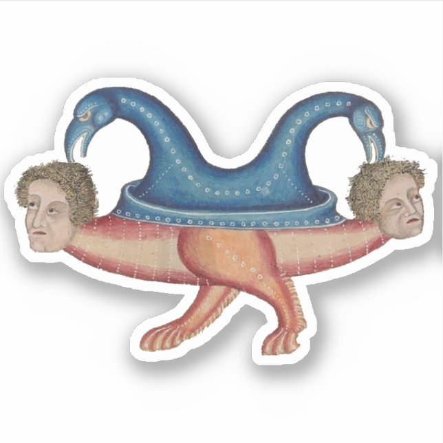 Luttrell Psalter Vinyl Sticker (Vorderseite)