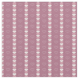 Luv bis Quilt (violette Herzen) Baumwolle (56") St Stoff