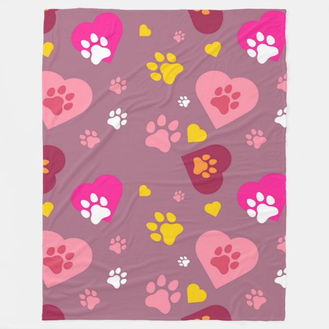 Luv Pawz 60x80 Fleece Blanket (Vorderseite)