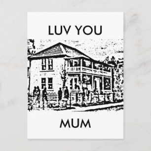 LUV SIE MAMA POSTKARTE