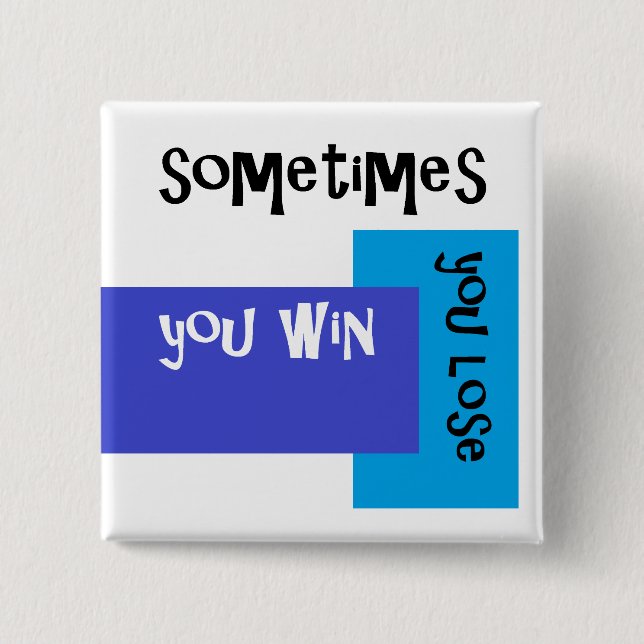 Luv U ❤️ Luv ich quadratisches Abzeichen manchmal… Button (Vorderseite)