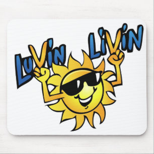 Luvin Livin Sun grafische Mausunterlage Mousepad
