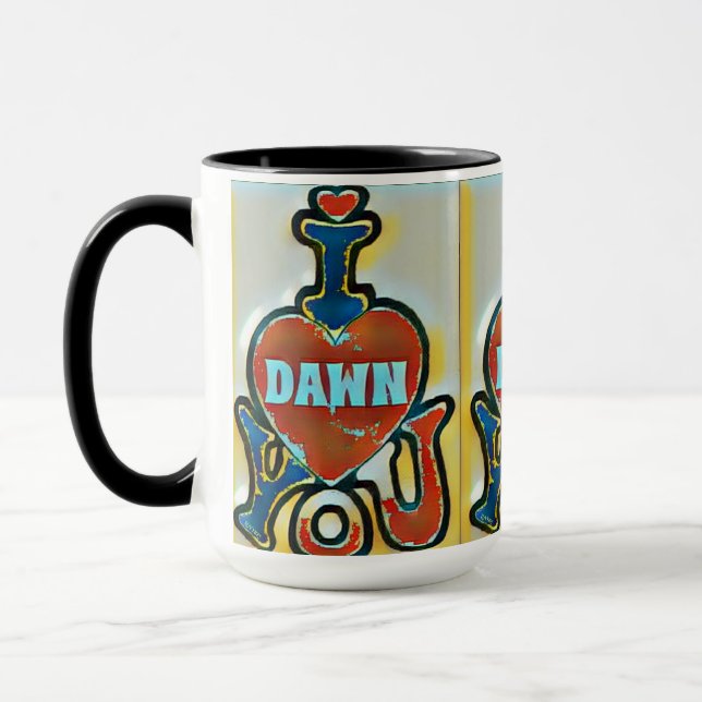 LUVMUG™ Dawn- LUVYBZ® Liebe gibt Kaffeecup Tasse (Links)
