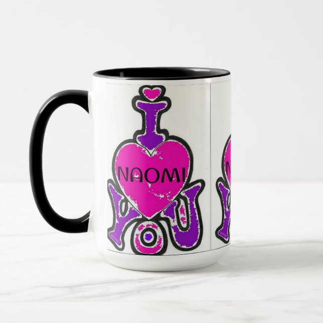LUVMUG™ Naomi- LUVYBZ® Liebe verschenkt Kaffeecup Tasse (Links)