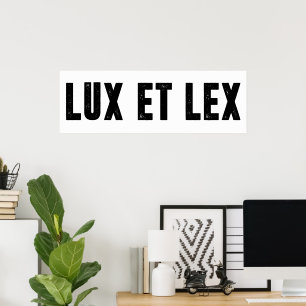 Lux et lex poster