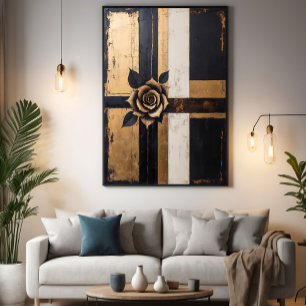Lux Geometrische Rose Poster