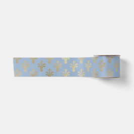 Lux Gold Lilie und Cerulean Blue Satinband