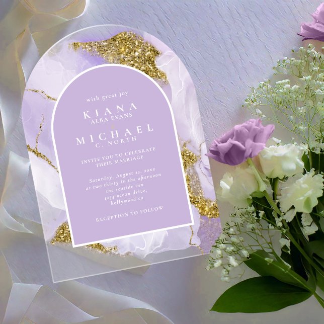 Lux Ink Lavender Abstrakt Arch ID990 Acryleinladungen (Von Creator hochgeladen)