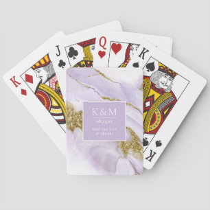 Lux Ink Lavender Abstrakt ID990 Spielkarten