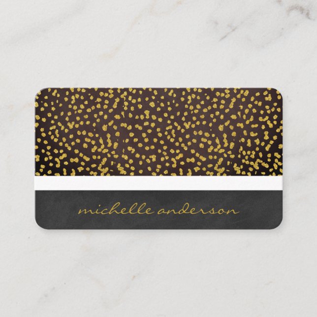 Lux Texture and Gold Speck Muster II Visitenkarte (Vorderseite)