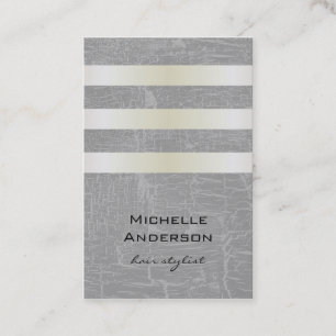 Lux White Gold Streifen mit Swank Background Visitenkarte