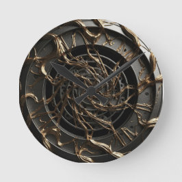 Luxe 3D Dial Runde Wanduhr