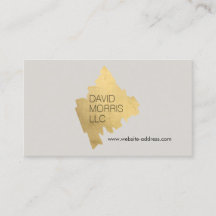 Luxe Abstrakt Gold Pinselstrich Logo auf Tan