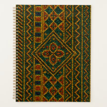 Luxe African Calendar Planner Beaded Kente 