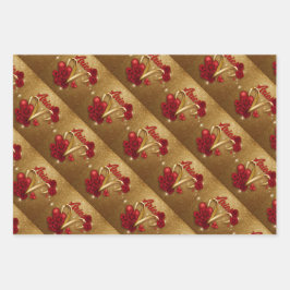 Luxe Aries Gold Wrapping Paper Geschenkpapier Set