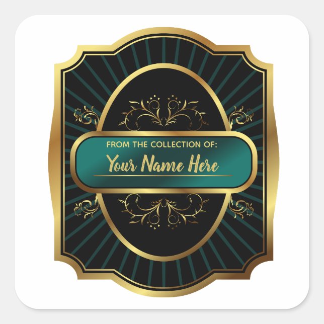 LUXE aus der Sammlung von: Quadratischer Aufkleber (Vorderseite)