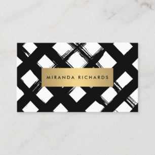 Luxe Bold Brushstrokies Carte de visite