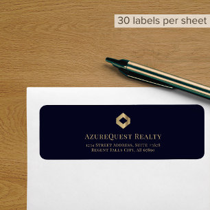 Luxe Business Rücksendeadressen-Aufklebers