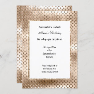 LUXE CHAMPAGNE SEQUIN DENT INVITATION