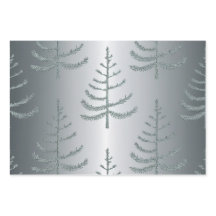 Luxe Christmas Trees Wrapping Paper Set