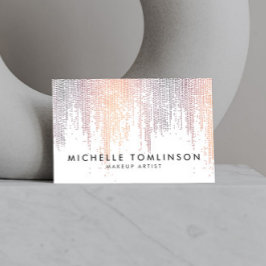 Luxe Colorful Confetti Rain Muster Visitenkarte