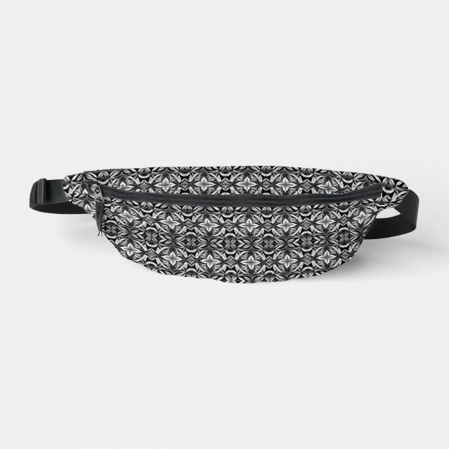 Luxe Deko Black & White Bauchtasche (Vorderseite)