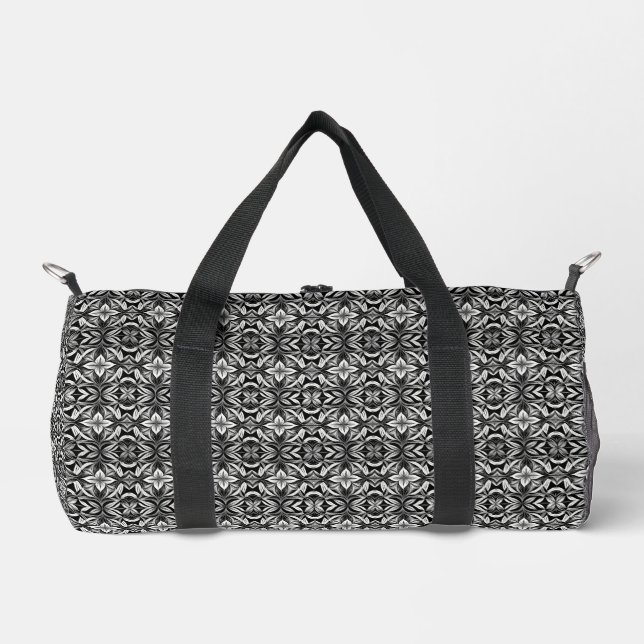 Luxe Deko Black & White Duffle Bag (Vorderseite)