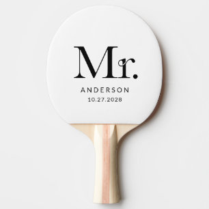 Luxe Elegance Black und White   Mister Wedding Tischtennis Schläger