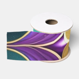 Luxe Foil Glam Gold Lila Ripsband