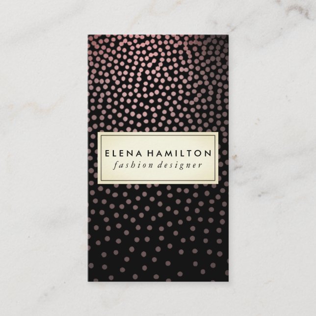 Luxe geklatschtes Muster Visitenkarte (Vorderseite)