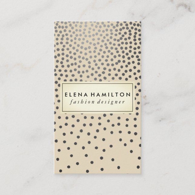 Luxe geklatschtes Muster Visitenkarte (Vorderseite)