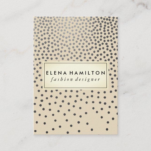 Luxe geklatschtes Muster Visitenkarte (Vorderseite)