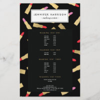 Luxe Glam Lipstick-Muster für Black Makeup Artist
