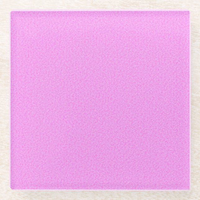 Luxe Glam Pink Glitzer Glass Untersetzer (Vorderseite)
