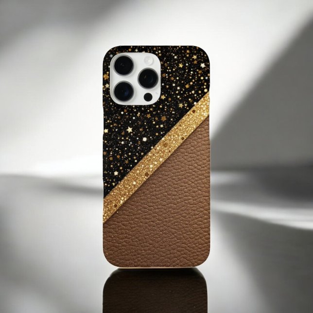 Luxe Glitzer Guard (Glitzer-Leder) iPhone 16 Pro Max Hülle (Von Creator hochgeladen)