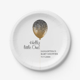 Luxe Gold Baby Shower Balloon Pappteller