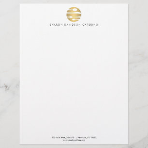 Luxe Gold Catering, Restaurant, Chef Briefkopf